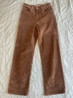 Levi's Brown Corduroy Ribcage Pants
